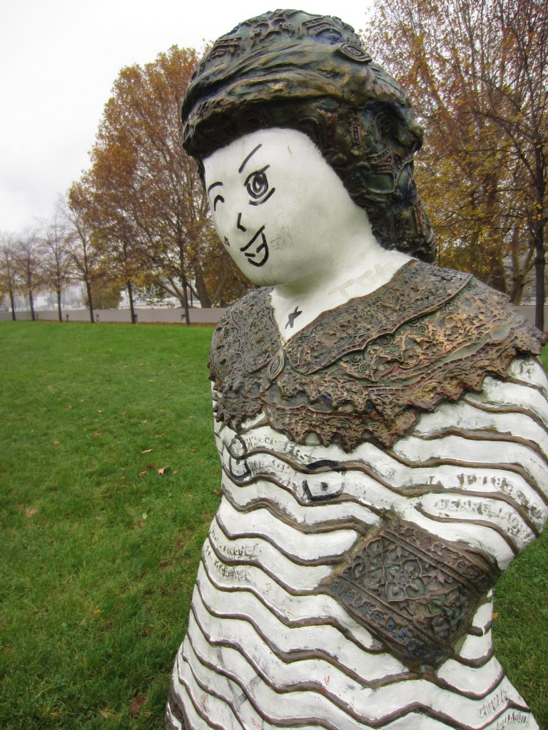 Children of the world sculptures by Rachid Khimoune in Bercy Park Paris