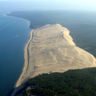 France dune de pilat aerial view Atlantic coast