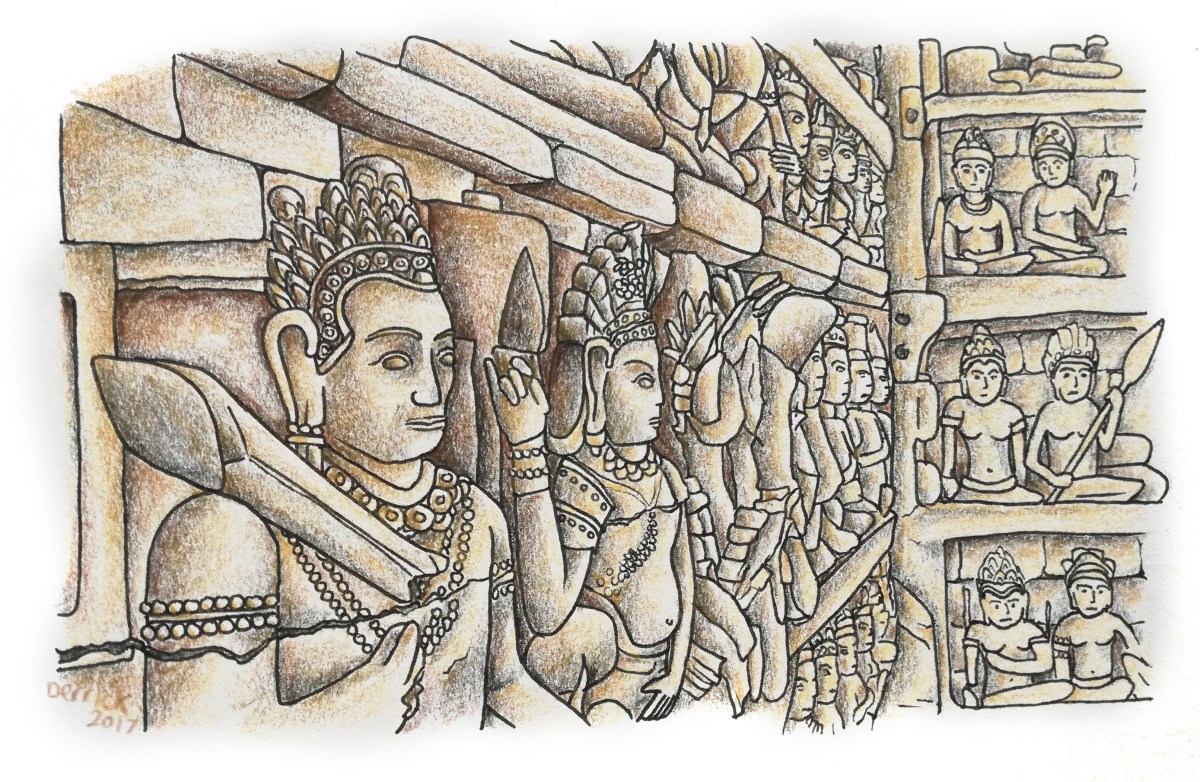 Sketching the Temples of Angkor – StickyMangoRice