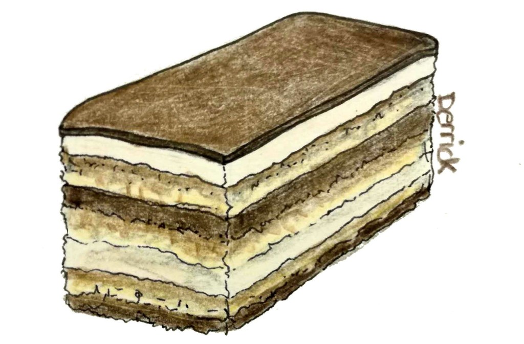 drawing of an opera slice