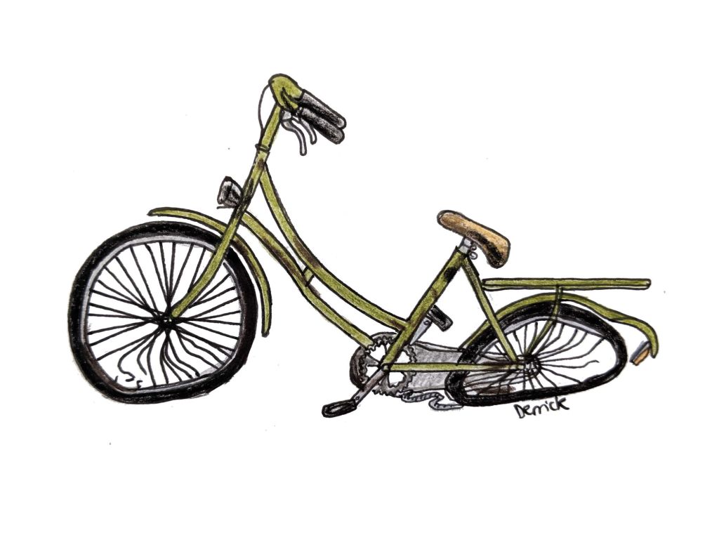 Sketch of a dirty bicycle from the Amsterdam Canal