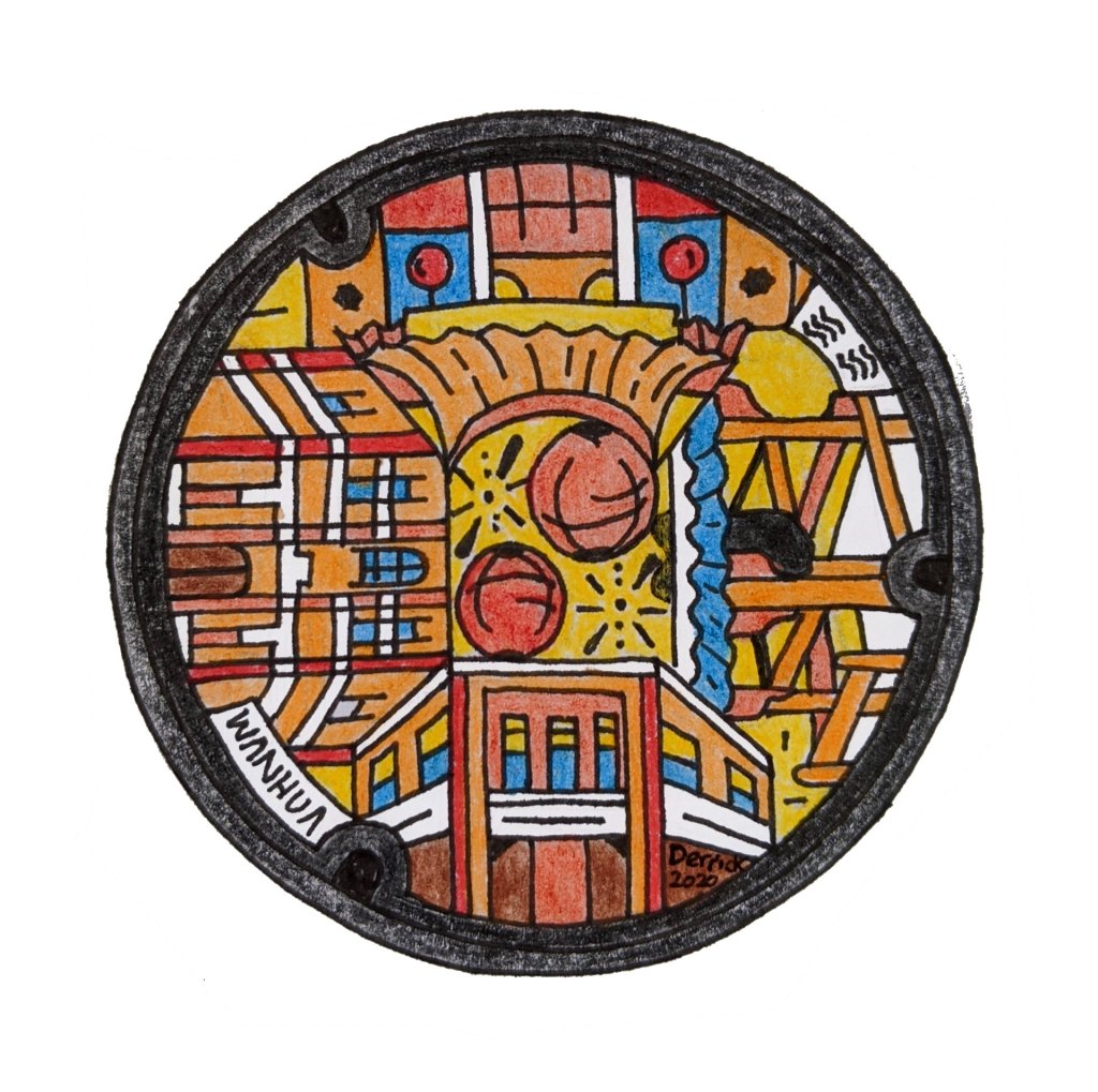 Wanhua manhole cover new design taiwan taipei buildings