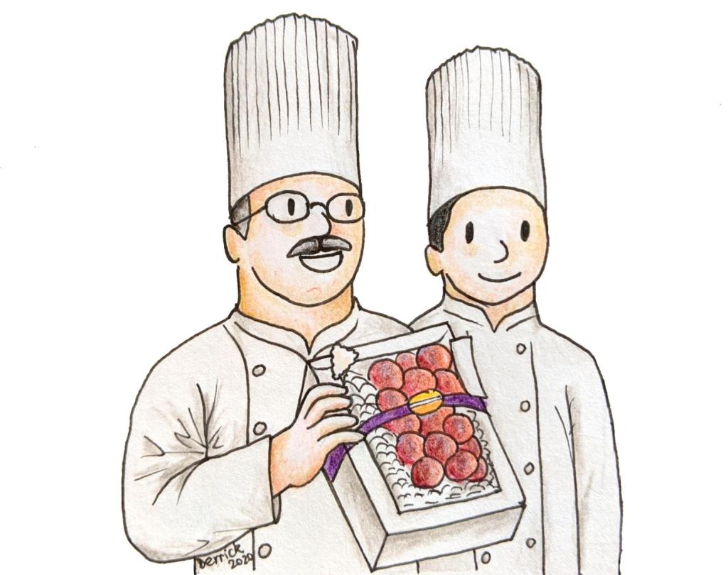 Auction winners ruby roman grapes japan japanese chef