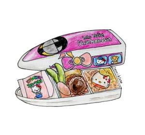 Kawaii Ekiben Hello Kitty Shinkansen special edition bento