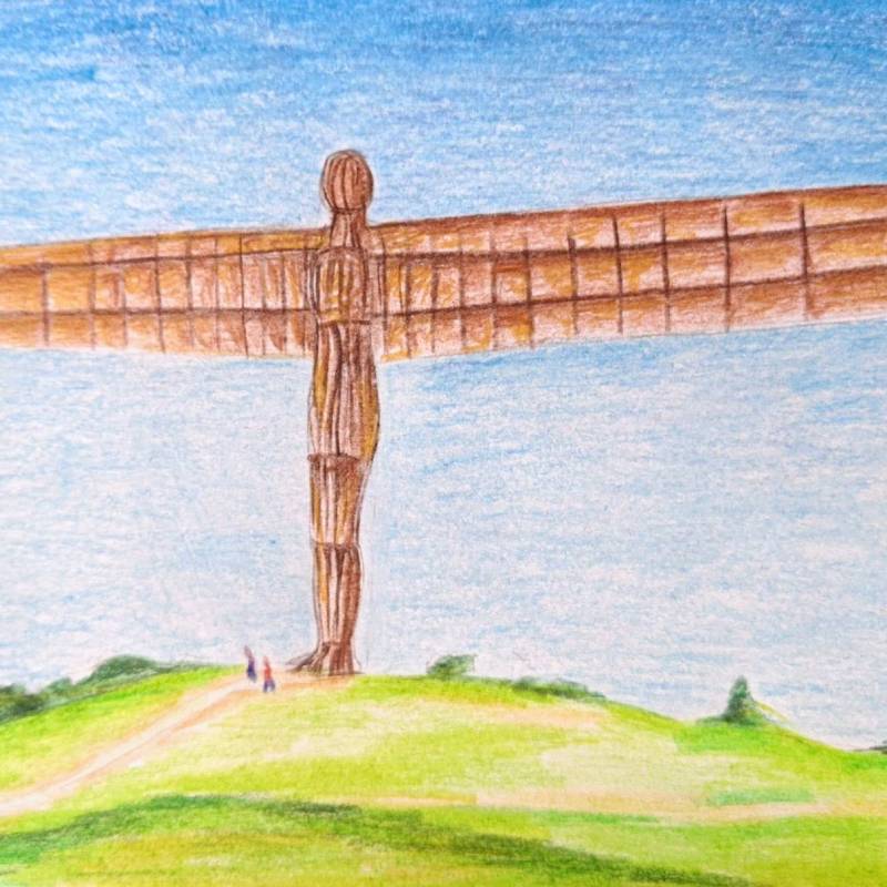 Drawing The Angel Of The North, England’s Iconic&nbsp;Sculpture
