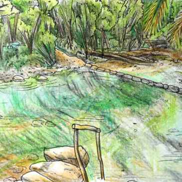 Geothermal baths in Zambia at the kapishya Hot Springs lodge