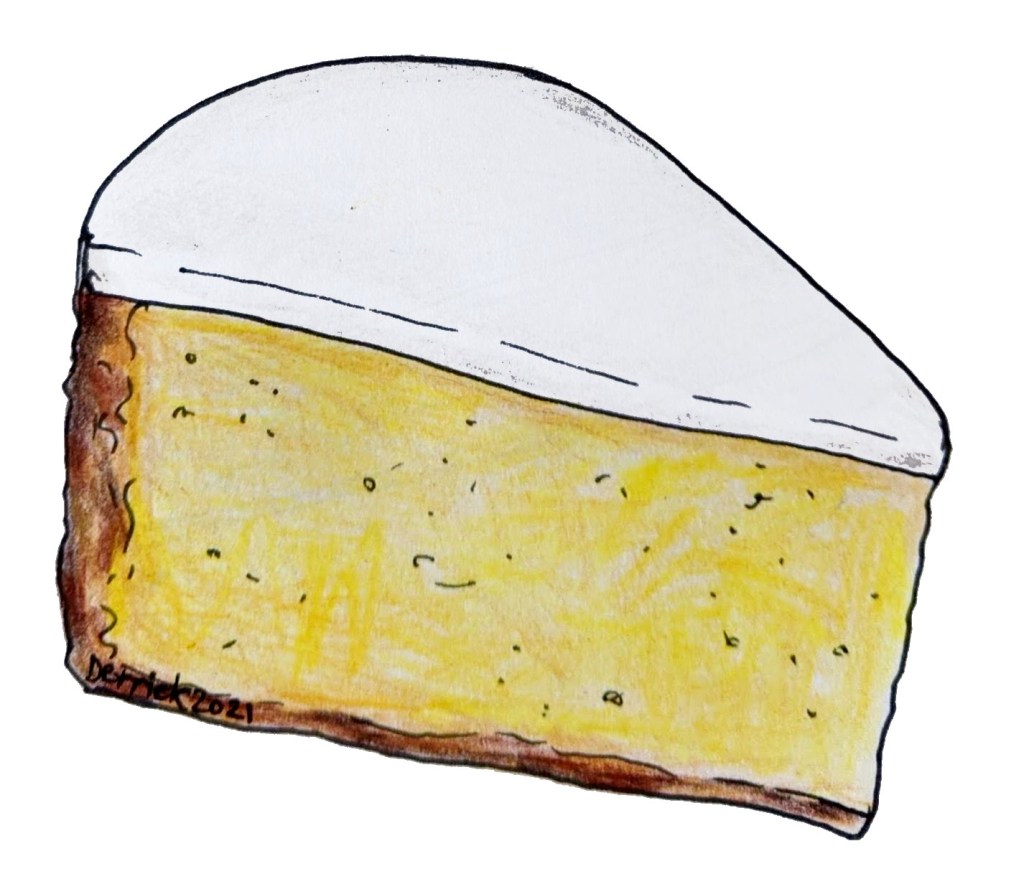 Illustration of Nantes cake gateau Nantais